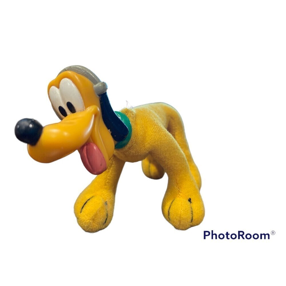 Vintage Disney House Of Mouse Stuffed Pluto Mc Donald's Toys 5.5"
